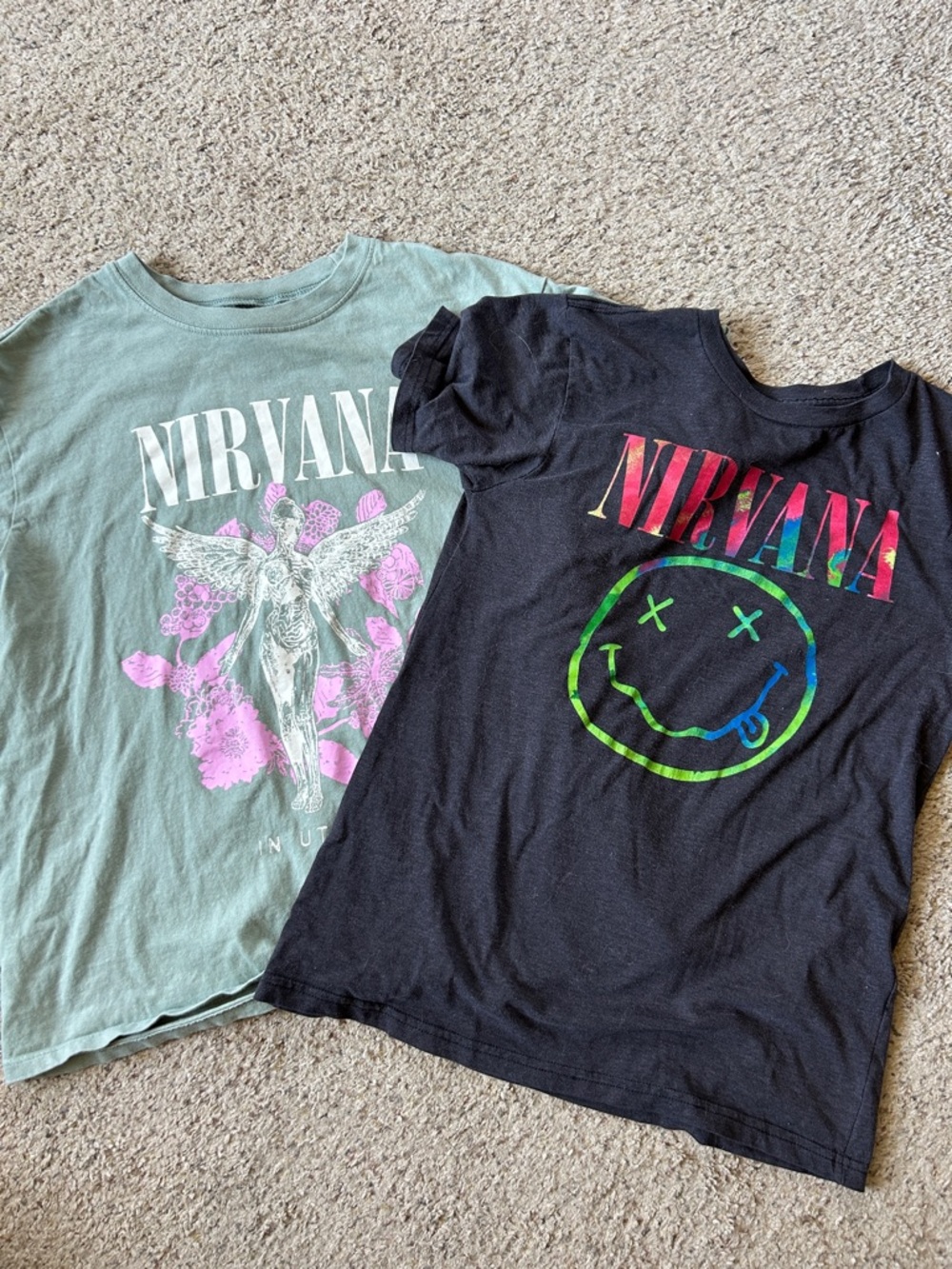 Set of 2 Nirvana t shirts